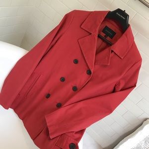 Banana Republic light-weight, lined red peacoat M